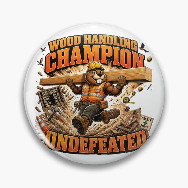 Item preview, Wood Handling Champion Funny Beaver Comic T-Shirt designed and sold by Cavalier-org.