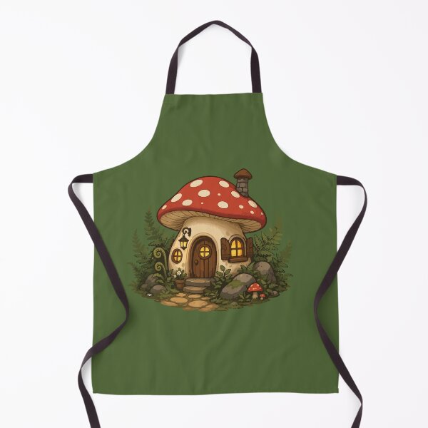 Item preview, Cozy Mushroom House Cottagecore Fantasy Forest designed and sold by SimplePoDesign.