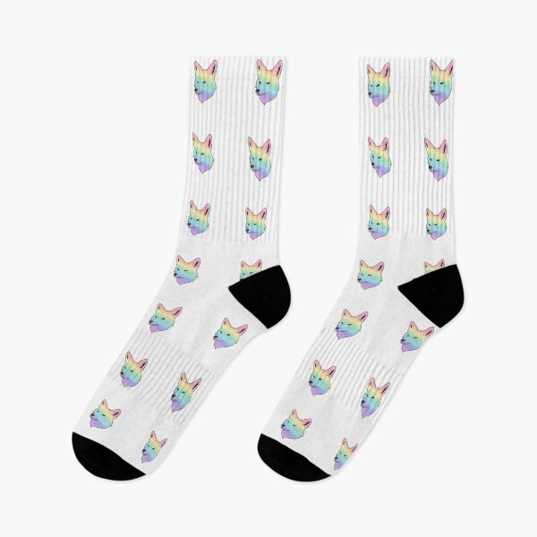 Item preview, Colorful Pastel Rainbow Fox Portrait designed and sold by Owcomm.