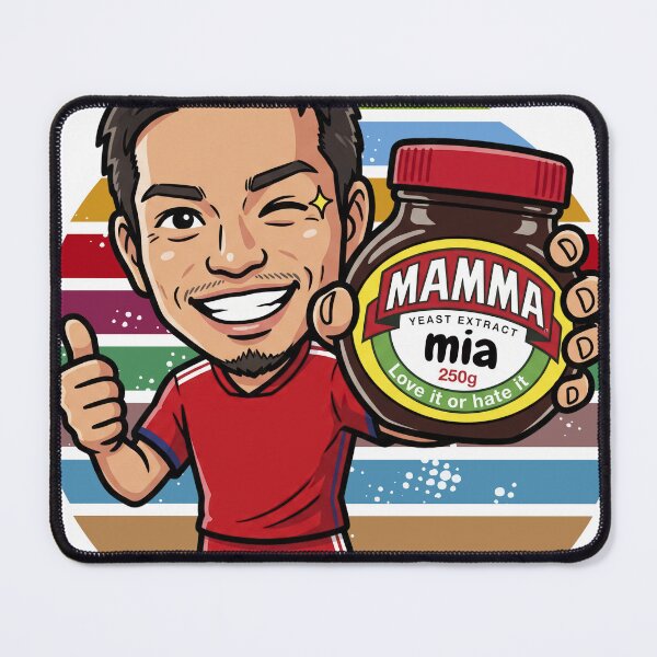 Item preview, Mamma Mia Yeast Extract Parody Funny Football Meme designed and sold by LOVEARTDESIGN.