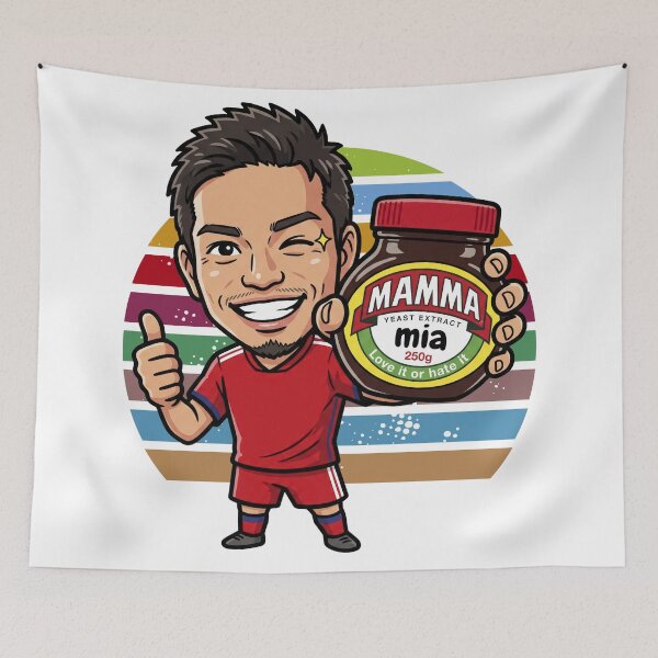 Item preview, Mamma Mia Yeast Extract Parody Funny Football Meme designed and sold by LOVEARTDESIGN.