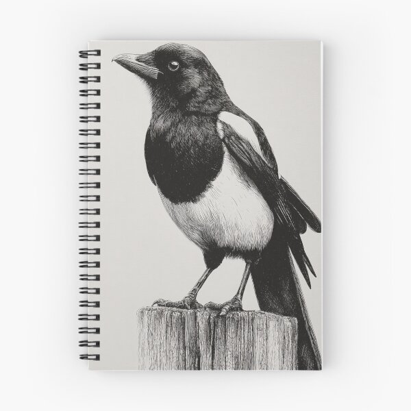 Item preview, A Magpie perched on an old fence, Birds in Motion designed and sold by CDC40.