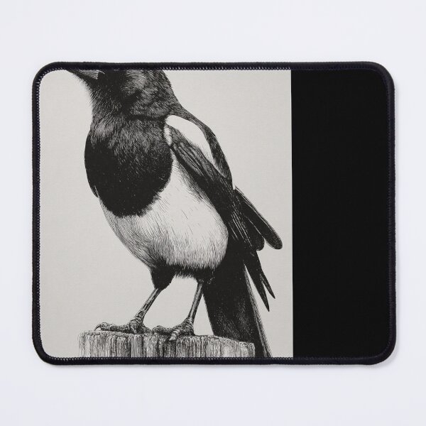 Item preview, A Magpie perched on an old fence, Birds in Motion designed and sold by CDC40.