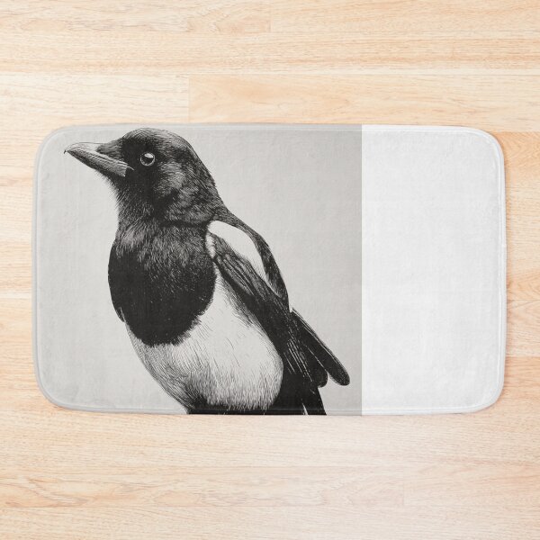 Item preview, A Magpie perched on an old fence, Birds in Motion designed and sold by CDC40.