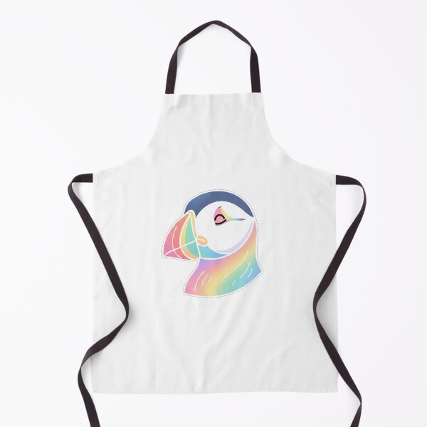 Item preview, Colorful Rainbow Puffin Bird Minimalist Portrait designed and sold by Owcomm.