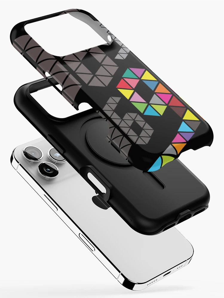 Thumbnail 2 of 4, iPhone Case, Geometric Triangle Pattern Composition designed and sold by PowerAntShop.