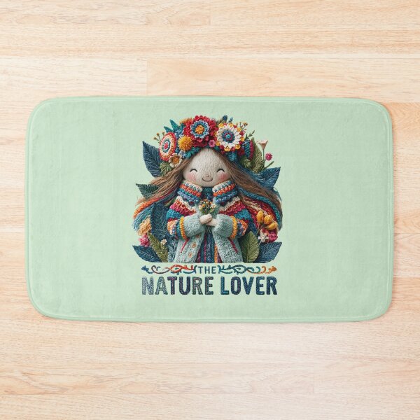 Item preview, Nature Lover Floral Doll Embroidery Design designed and sold by MegaNovaArt.