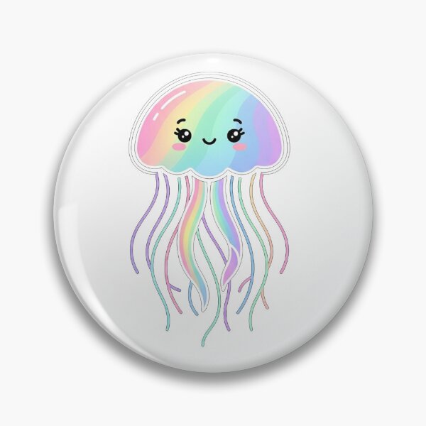 Item preview, Cute Pastel Rainbow Kawaii Jellyfish designed and sold by Owcomm.