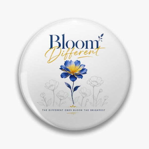 Item preview, The Different Ones Bloom the Brightest – Inspirational Flower Quote Design designed and sold by Cartoon art with a purpose ❤️ Supporting Althea’s friends .