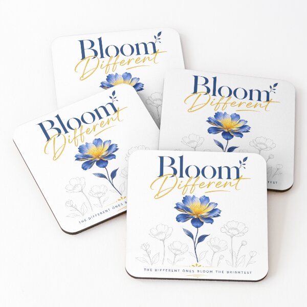 Item preview, The Different Ones Bloom the Brightest – Inspirational Flower Quote Design designed and sold by Cartoon art with a purpose ❤️ Supporting Althea’s friends .