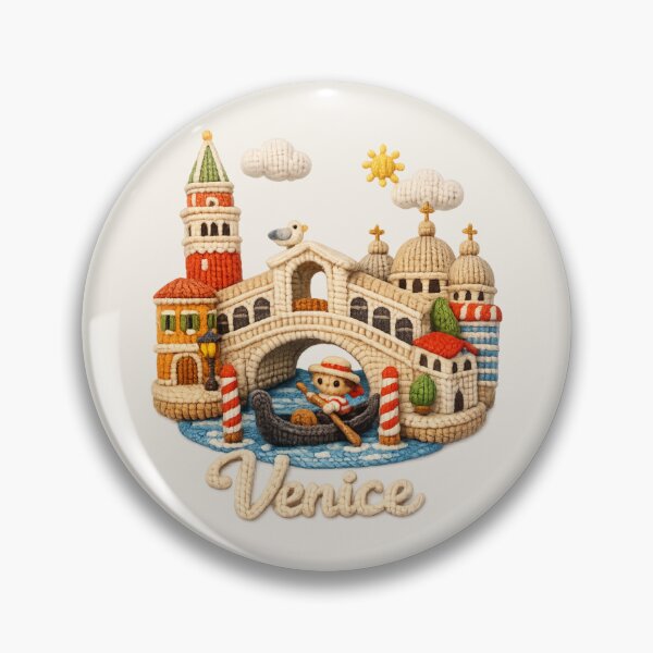 Item preview, Cute Knitted Venice Landmark | Handmade Yarn City Travel Souvenir designed and sold by Moons Studio.