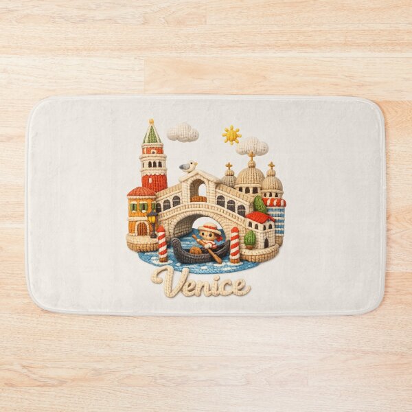Item preview, Cute Knitted Venice Landmark | Handmade Yarn City Travel Souvenir designed and sold by Moons Studio.