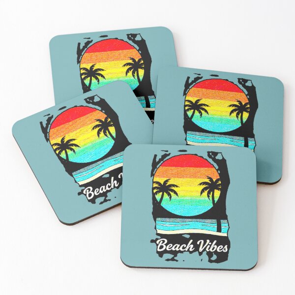 Item preview, Beach Vibes | Retro Sunset Beach Palm Trees Design designed and sold by AstronautMerch.