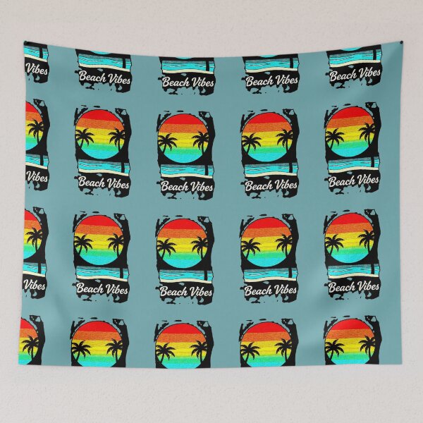 Item preview, Beach Vibes | Retro Sunset Beach Palm Trees Design designed and sold by AstronautMerch.