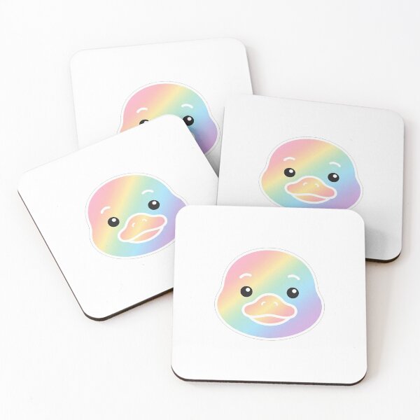 Item preview, Cute Rainbow Gradient Duck Face Icon designed and sold by Owcomm.