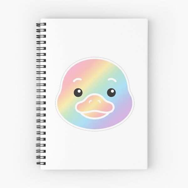 Item preview, Cute Rainbow Gradient Duck Face Icon designed and sold by Owcomm.
