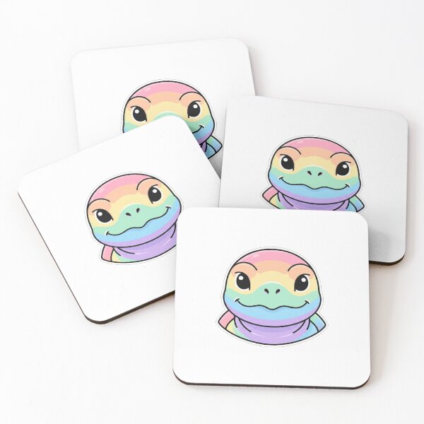 Item preview, Cute Pastel Rainbow Turtle Face Illustration designed and sold by Owcomm.