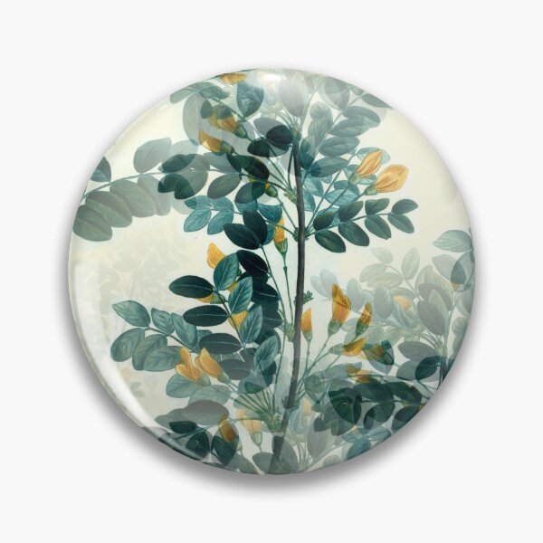 Aperçu de l'œuvre Feuillage vaporeux avec des fleurs orange créée et vendue par The Painted Lamb.
