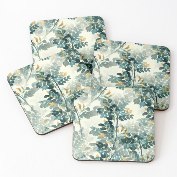 Item preview, Wispy Foliage with Orange Flowers designed and sold by The Painted Lamb.