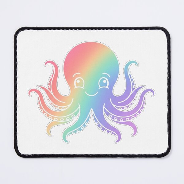 Item preview, Cute Rainbow Gradient Baby Octopus Illustration designed and sold by Owcomm.