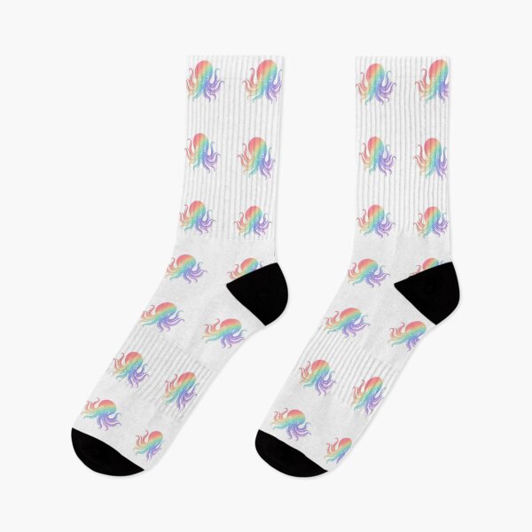 Item preview, Cute Rainbow Gradient Baby Octopus Illustration designed and sold by Owcomm.