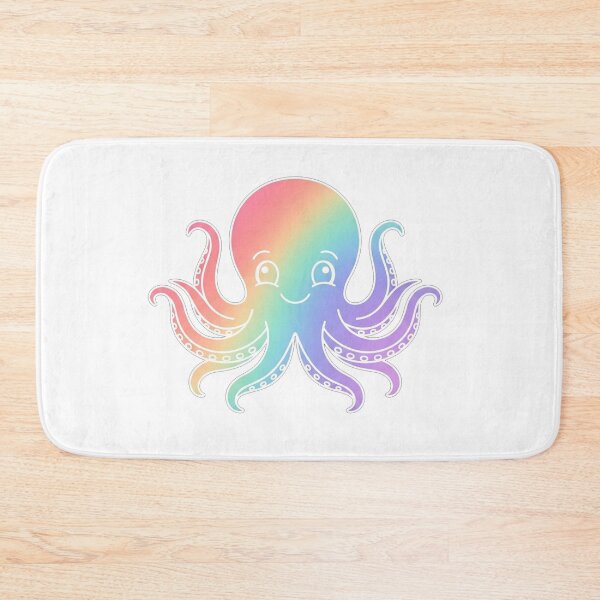 Item preview, Cute Rainbow Gradient Baby Octopus Illustration designed and sold by Owcomm.