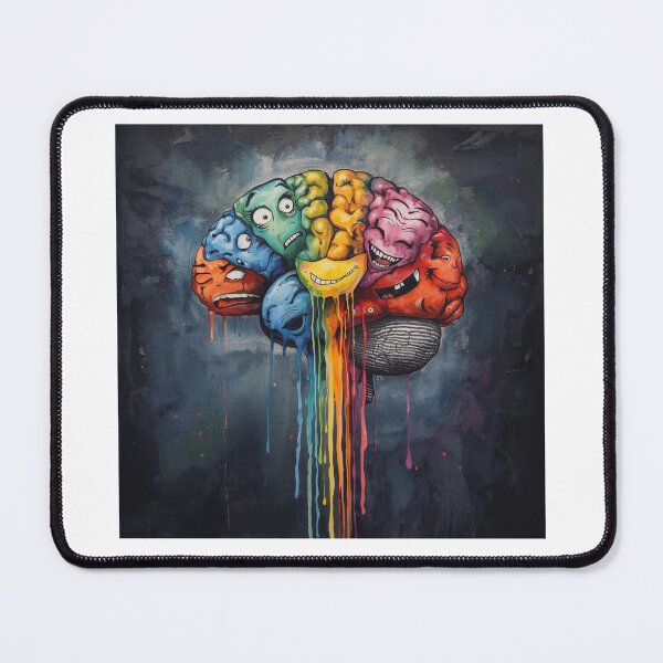Item preview, Colorful Abstract Brain Art, Mental Health and Psychology Design designed and sold by Totally Mood .