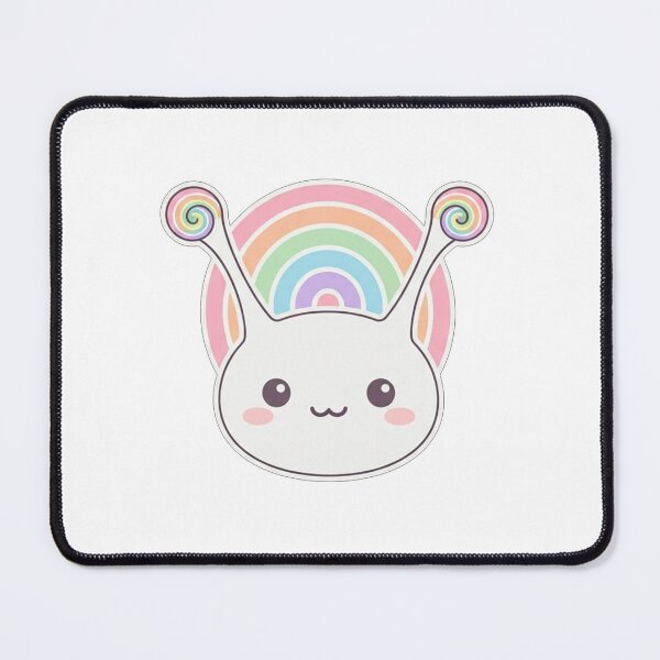 Item preview, Cute Kawaii Snail With Pastel Rainbow designed and sold by Owcomm.