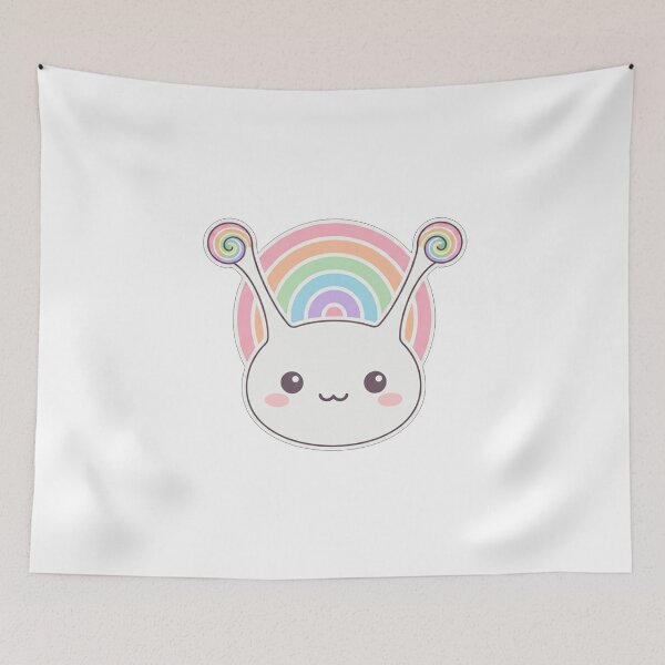 Item preview, Cute Kawaii Snail With Pastel Rainbow designed and sold by Owcomm.