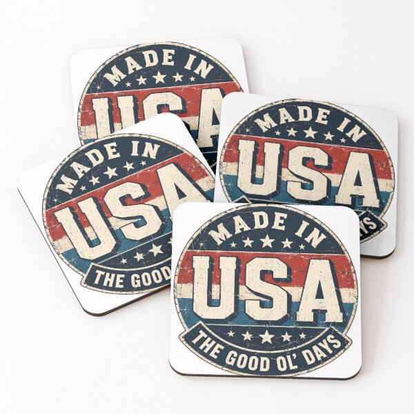 Item preview, Hecho en EE. UU. – Los buenos viejos tiempos | Camiseta vintage retro americana designed and sold by Danny's Tees.