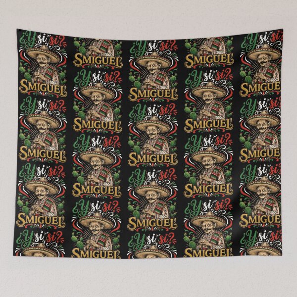 Item preview, Y Si Si Smiguel Sombrero Skeleton Mexican Fiesta Graphic designed and sold by nojany.