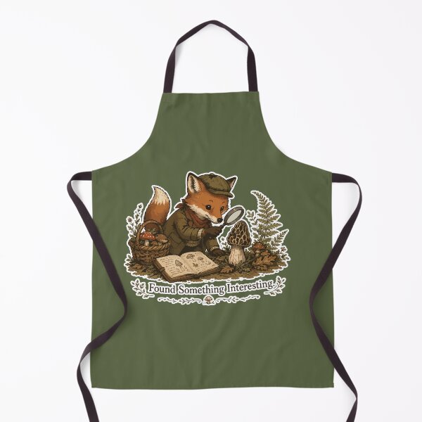 Item preview, Found Something Interesting Cute Fox Mushroom Foraging designed and sold by SimplePoDesign.