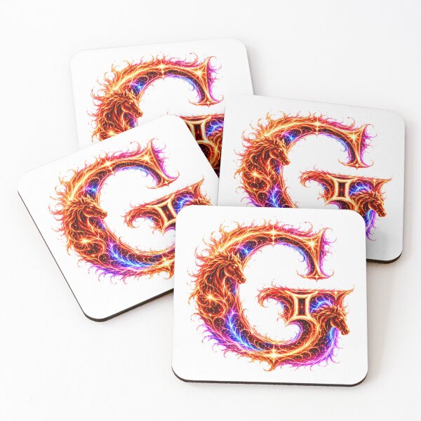 Item preview, Emberhoof Horse-Gemini Flame Letter G designed and sold by BlissBlvdShop.