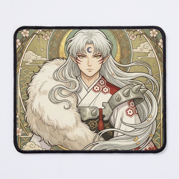 Item preview, Sesshoumaru in the Alphonse Mucha Style designed and sold by Solace Sparkles.