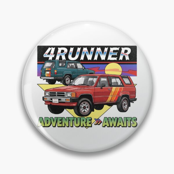 Item preview, Vintage style 1st Gen 4Runner Retro Sunset Offroad Adventure [White Shirt Only] designed and sold by Off-Road-Zone.
