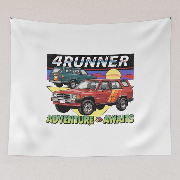 Item preview, Vintage style 1st Gen 4Runner Retro Sunset Offroad Adventure [White Shirt Only] designed and sold by Off-Road-Zone.