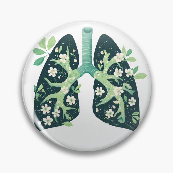 Item preview, Floral Lungs Vintage Botanical Anatomy Dark Green Leaves Flower Aesthetic Streetwear Graphic designed and sold by DesignArtist.ia.