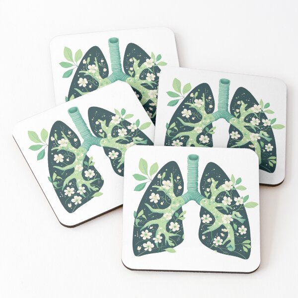 Item preview, Floral Lungs Vintage Botanical Anatomy Dark Green Leaves Flower Aesthetic Streetwear Graphic designed and sold by DesignArtist.ia.