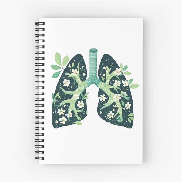 Item preview, Floral Lungs Vintage Botanical Anatomy Dark Green Leaves Flower Aesthetic Streetwear Graphic designed and sold by DesignArtist.ia.