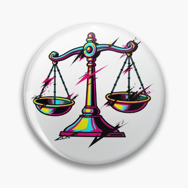 Item preview, Libra Scales Neon Grunge Splash Bold Pop Art Zodiac designed and sold by Zodiac Celestial Art.