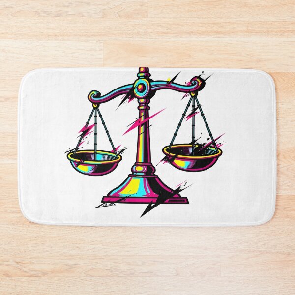 Item preview, Libra Scales Neon Grunge Splash Bold Pop Art Zodiac designed and sold by Zodiac Celestial Art.