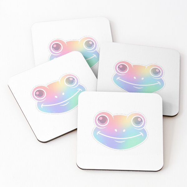 Item preview, Cute Rainbow Gradient Frog Face designed and sold by Owcomm.