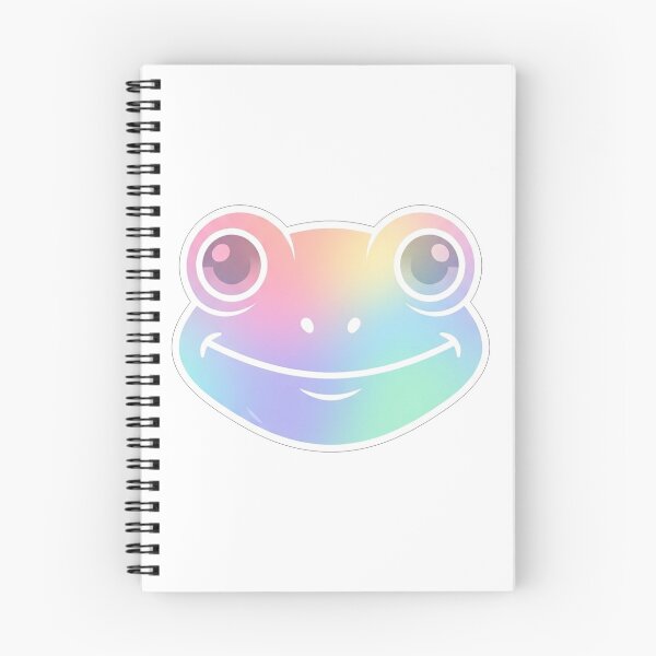 Item preview, Cute Rainbow Gradient Frog Face designed and sold by Owcomm.