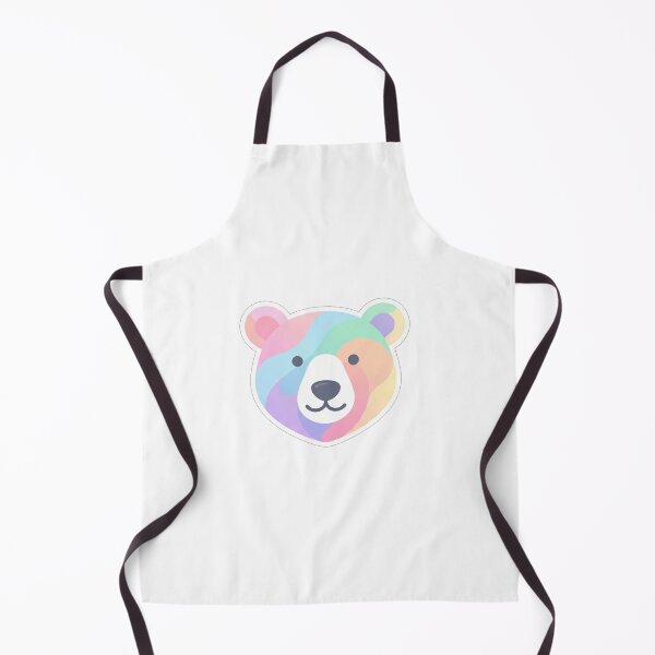 Item preview, Colorful Pastel Bear Face Minimal Illustration designed and sold by Owcomm.