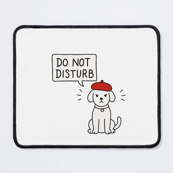 Item preview, Copy of Do Not Disturb Grumpy Dog | Funny Introvert Puppy with Red Beret designed and sold by pinkstickstore.