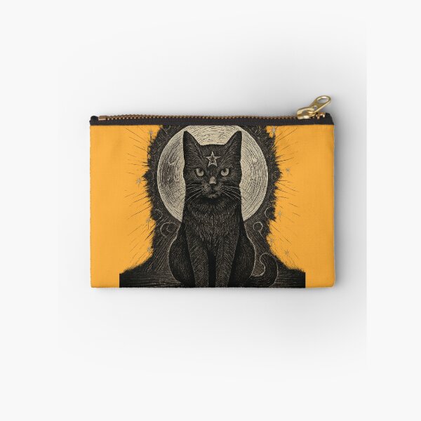 Item preview, Copy of Black Cat Moon Celestial Witchy Aesthetic Gothic Cat Design Sticker & T-Shirt designed and sold by Cat-astrophes.