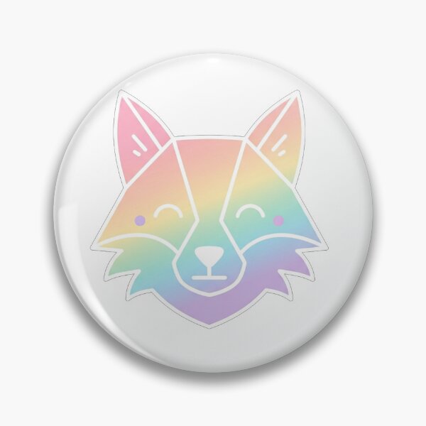 Item preview, Rainbow Geometric Fox Minimalist Line Illustration designed and sold by Owcomm.