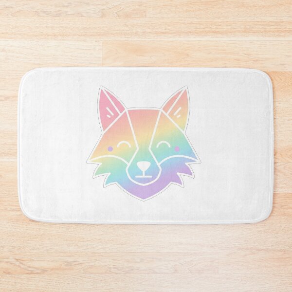 Item preview, Rainbow Geometric Fox Minimalist Line Illustration designed and sold by Owcomm.
