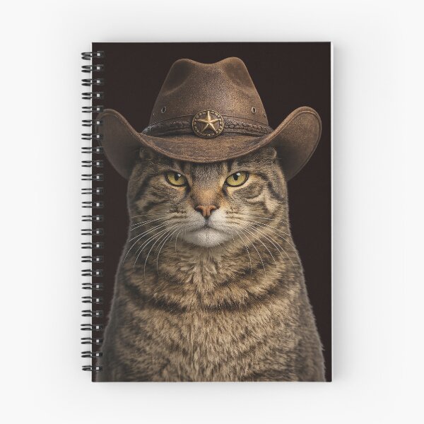 Item preview, Cowboy Cat Wearing Western Hat Portrait designed and sold by BagFactoryUK.