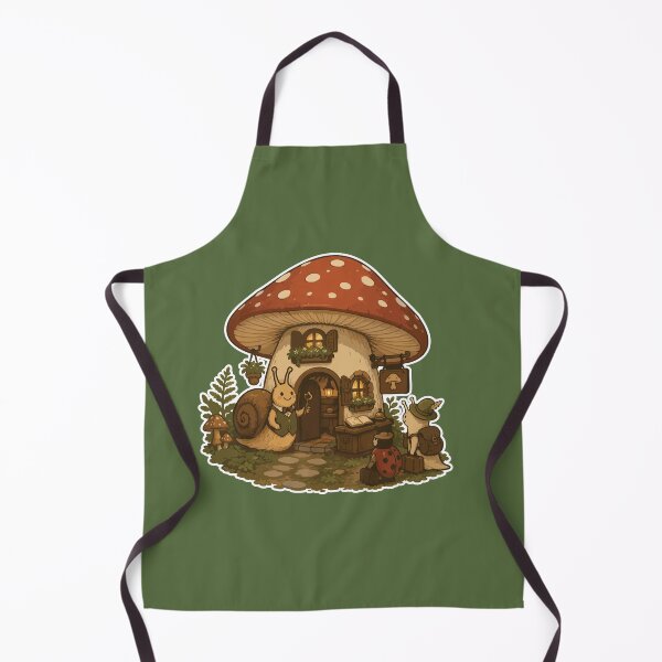 Item preview, Cute Snail Inn Mushroom House Cottagecore designed and sold by SimplePoDesign.